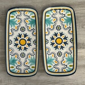 TWO ~ Bobby flay melamine serving platter dish